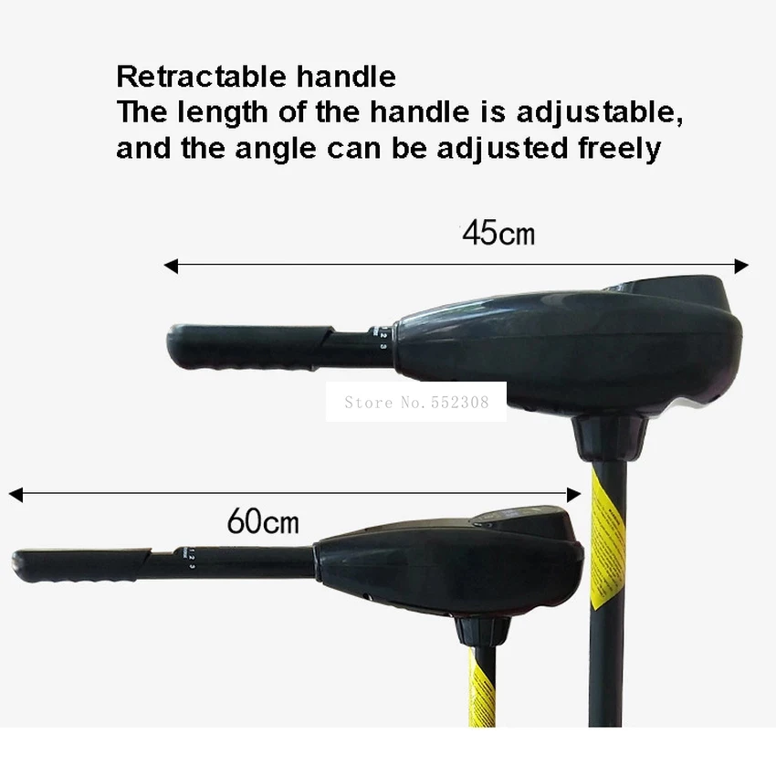 Electric Trolling Motor Engine for Inflatable Boat, Battery Driven, Rowing Boat, 12V, 54, 60, 65lbs, 24V, 86lbs, High Quality