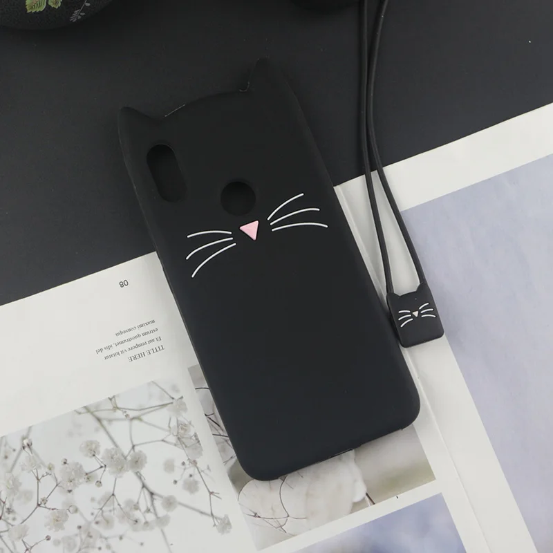 Милый силиконовый чехол с объемным рисунком для Huawei Y5 Y6 Y7 Y9 Y3II Y5II Y6II Lite Prime Pro 2018 2019