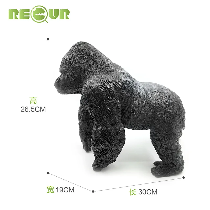 

Toy Animals Soft Silcone Model Children Large Size Mountain Gorillas Effective Model Creative Doll Unisex