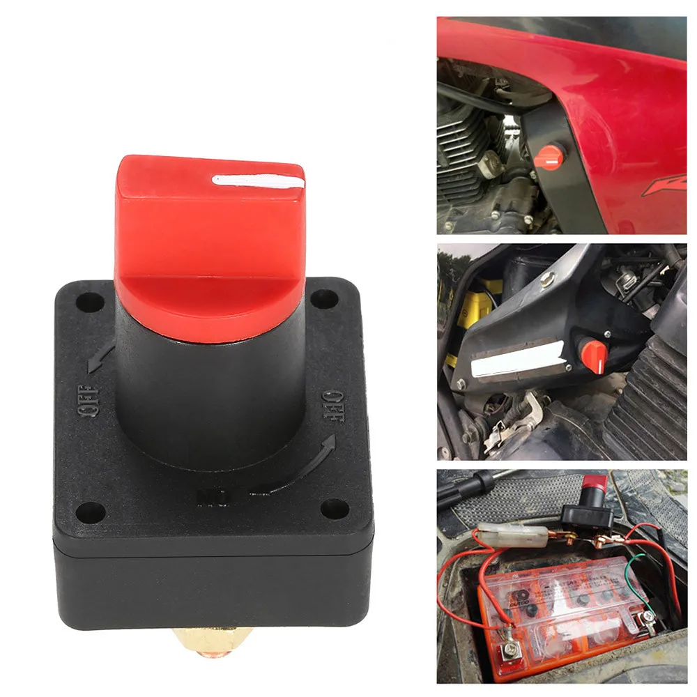 

Car Master Battery Disconnect Rotary Cut Off Power Kill Switch Master Disconnect Rotary Cut Off Isolator Kill Switch 12V 100A