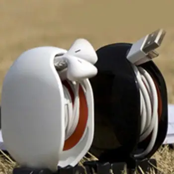 

Auto Earphone Cable Wire Winder Cable Organizer Smart Wrap For In Ear Earphones Headset Automatic closing Cable Wire Organizer