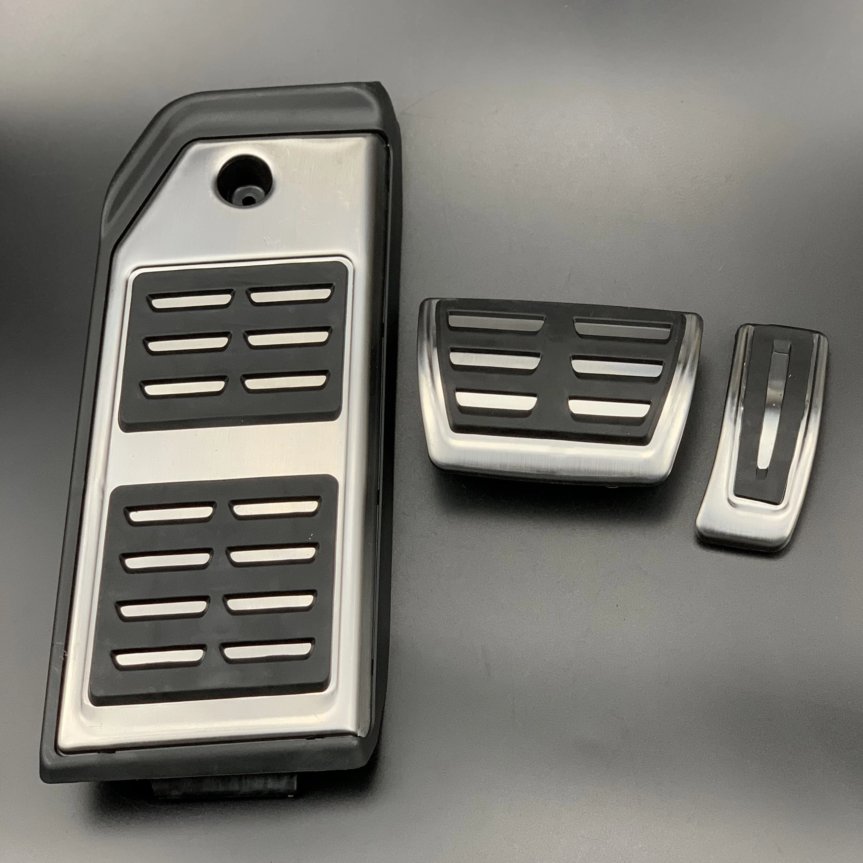 Car styling stainless steel DSG Sport Fuel Brake Footrest Pedal case For Audi Q7 SQ7 Q8 Porsche Cayenne auto accessories | Автомобили и