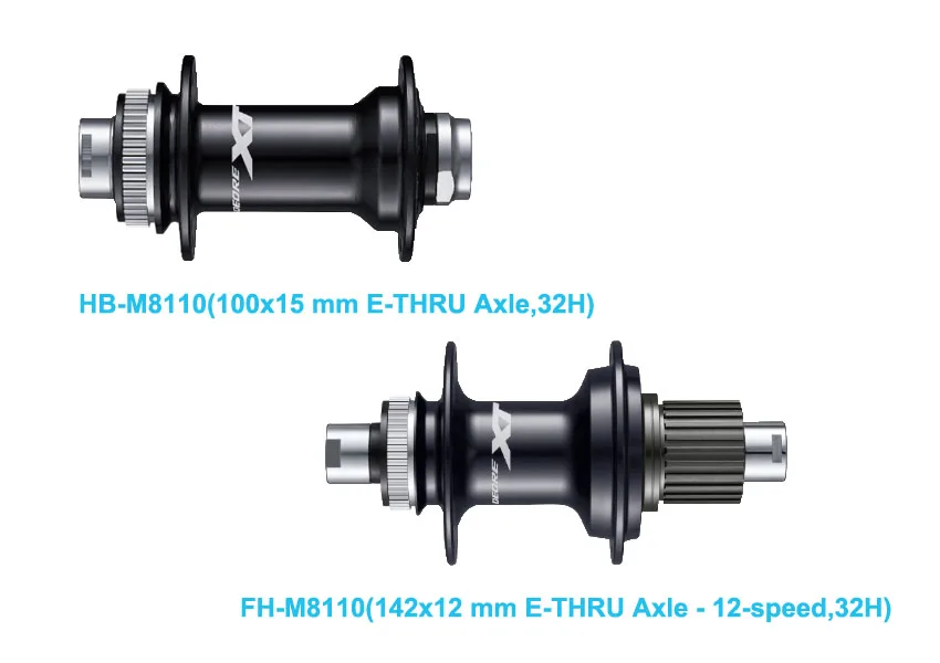 DEORE XT M8100 Сери-HB-M8110 & FH-M8110Rear трещотки-MICRO сплайн-центральный замок-дисковый