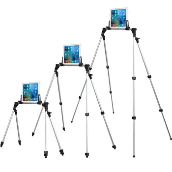 

Adjustable Tablet Stand Tripod Holder For iPAD Pro 12.9 Samsung Aluminum Alloy Flexible Scalable Arm Floor Desk Ded Stand