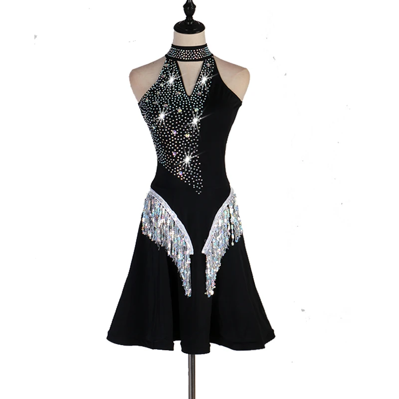 Merk Hot Nieuwe Dames High-end Latin Dance Rok Nieuwe Professionele Concurrentie Kleding Pailletten Kwastje Jurk Dames Dans Kleding Merk Hot Nieuwe Dames High-end Latin Dance Rok Nieuwe Professionele Concurrentie Kleding Pailletten Kwastje Jurk Dames Dans Kleding