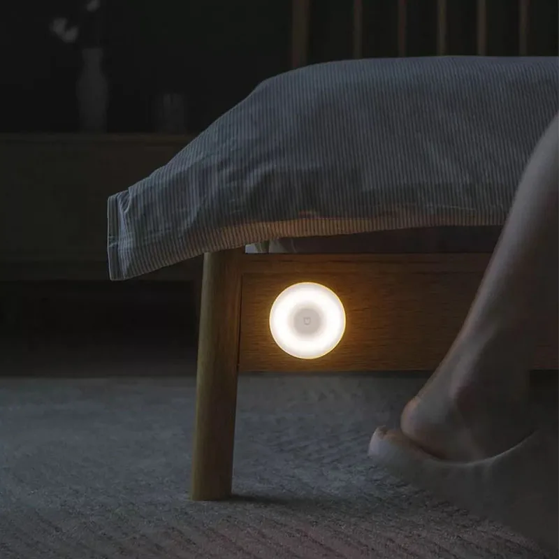 Xiaomi Mijia Ночной светильник 2 лампы Регулируемая яркость инфракрасный умный датчик человеческого тела с магнитной основой ночной Светильник