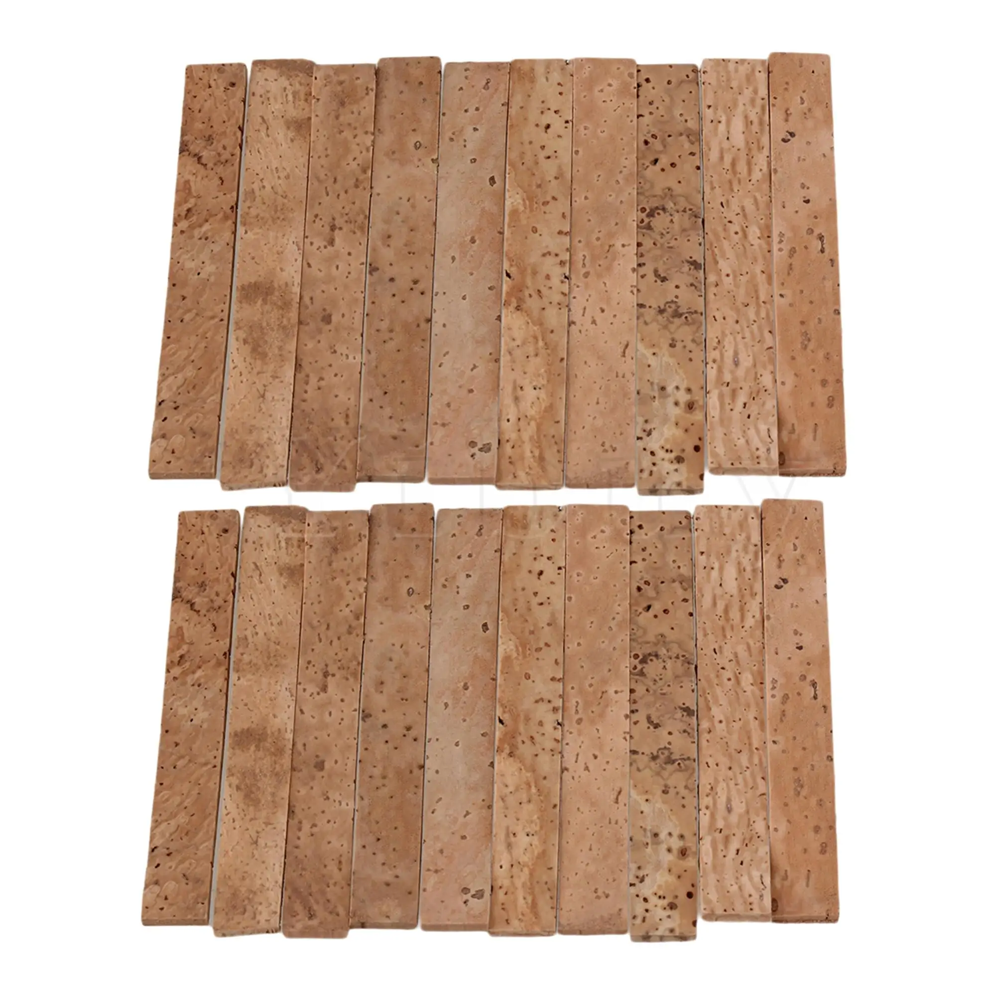 

Yibuy 20/50Pcs Clarinet Neck Joint Cork Sheet Musical Instruments Parts 8x1x0.2cm