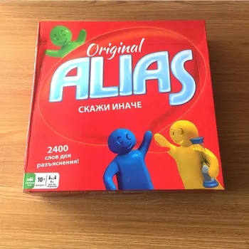 Gioco da tavolo di carte russe ALIAS puzzle interattivo per famiglie gioco per bambini giocattoli educativi per scacchi