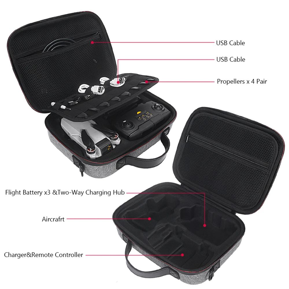 Buy CIP Waterproof Carrying Case for DJI Mavic Mini Drone Accessories Shockproof Storage Bag Travel Case Protective Cover 