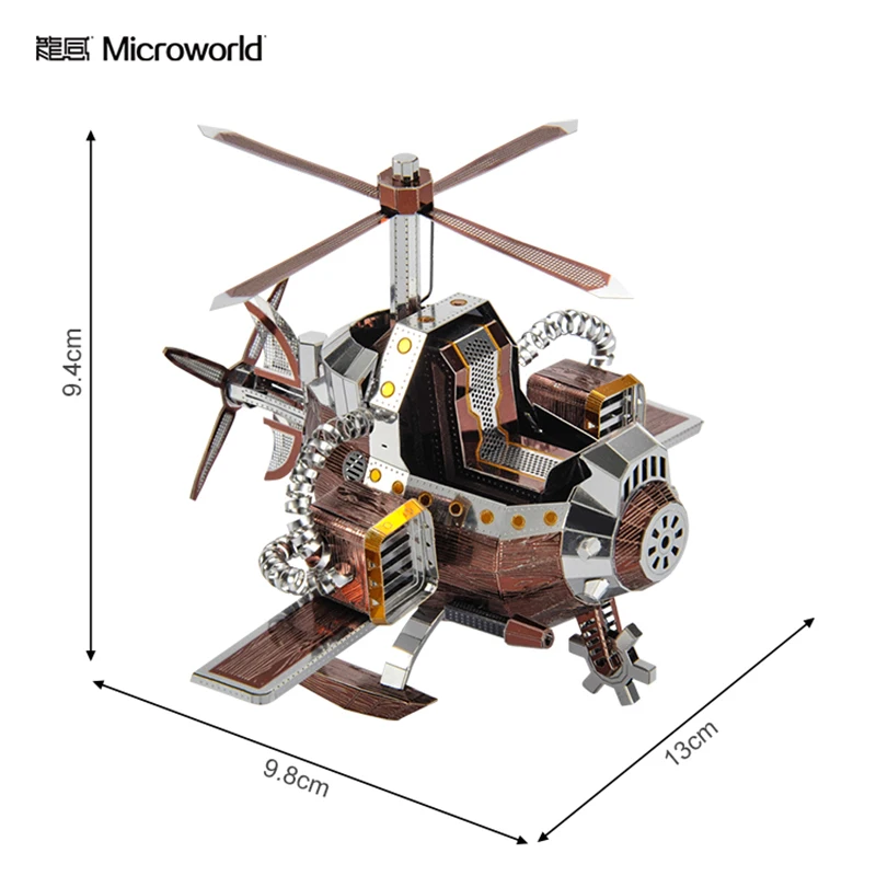 MICROWORLD 3D Metal Puzzle Field Rescue Aircraft Home Decoration Adult Collection Gifts Model Jigsaw Puzzle Toys Fans Collection MICROWORLD 3D Metal Puzzle Field Rescue Aircraft Home Decoration Adult Collection Gifts Model Jigsaw Puzzle Toys Fans Collection