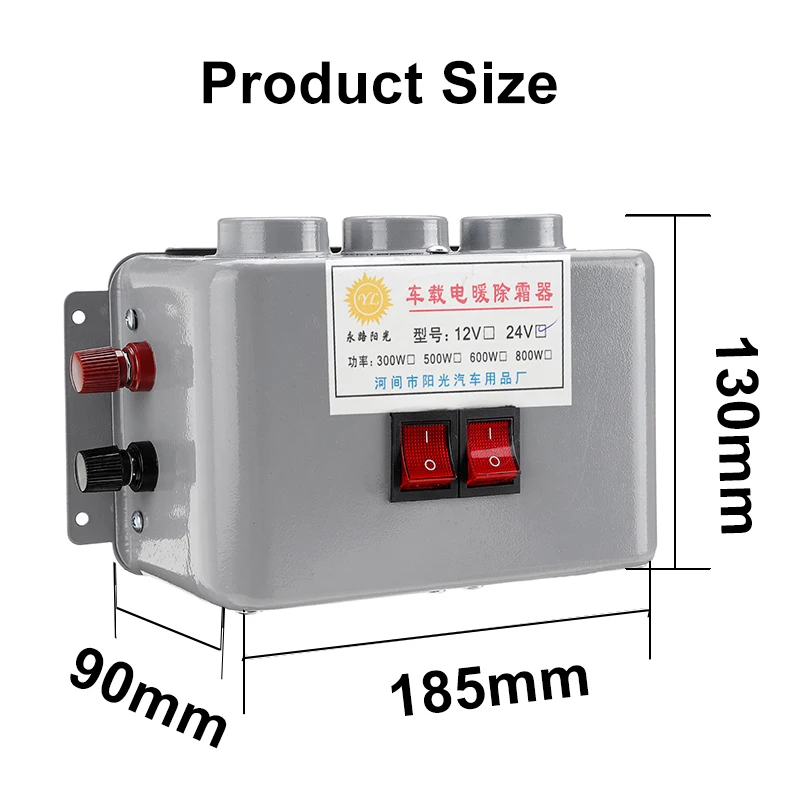 

12V DC Car Fan Heater Cooler Windscreen Demister Defroster Hot Wind Portable