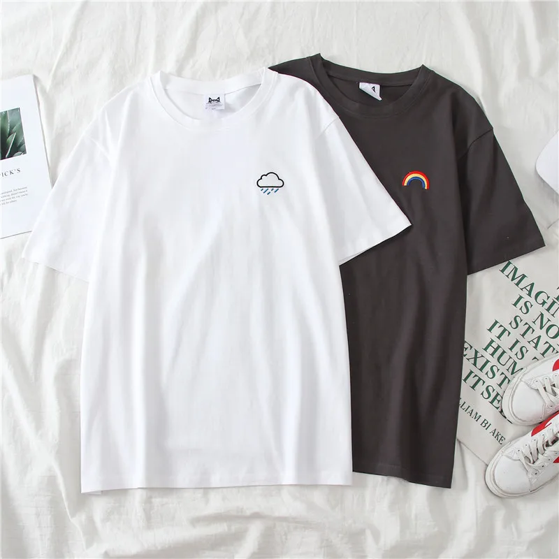 【CPGN STUDIO】23SS★ Summer Ocean Embroidery Short Sleeve T Matching Drawstring Swim Shorts | Blue Seahorse Print