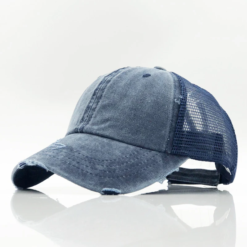 Мыть хвостик бейсболки женские бейсболка для папы Mesh Trucker Кепки s грязный булочка летняя шляпа женский регулируемая в стиле «хип-хоп» Шапки
