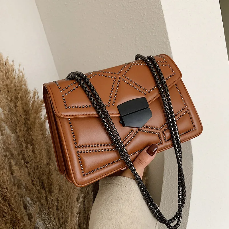 

2019 New Style Fashion Fashion Network Red Messenger Bag Korean-style Versatile INS Handbag Autumn And Winter Small Bag WOMEN'S