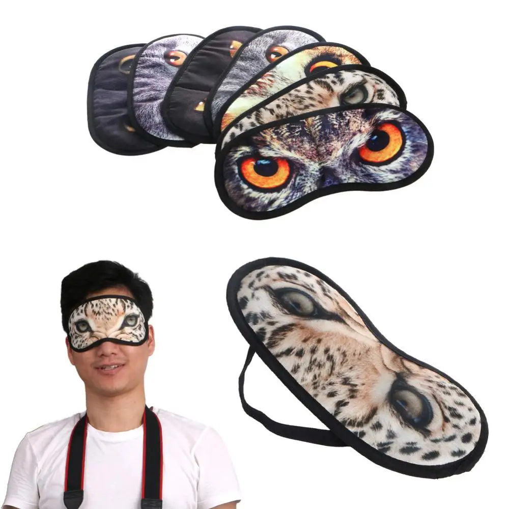 

Cute Animal Travel Covers Sleeping Cat Eye Mask Blindfold Relax Sleep Eye-shade