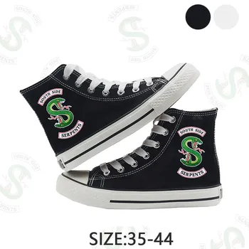 

Tv Show Cartoon Printing Riverdale Shoes High Top Breathable Canvas Uppers Sneakers