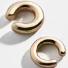 2022 Fashionable and Simple Metal Gold Female Cartilage Clip Ear Round Ear Cuff Beautiful Girl Jewelry Earrings ► Photo 2/4