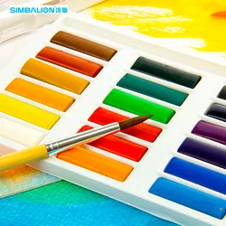 18 Colors Solid Pigme Portable Transparent Watercolor Paint Solid Watercolor Paint Art Supplies for Artist Painting Supplies
