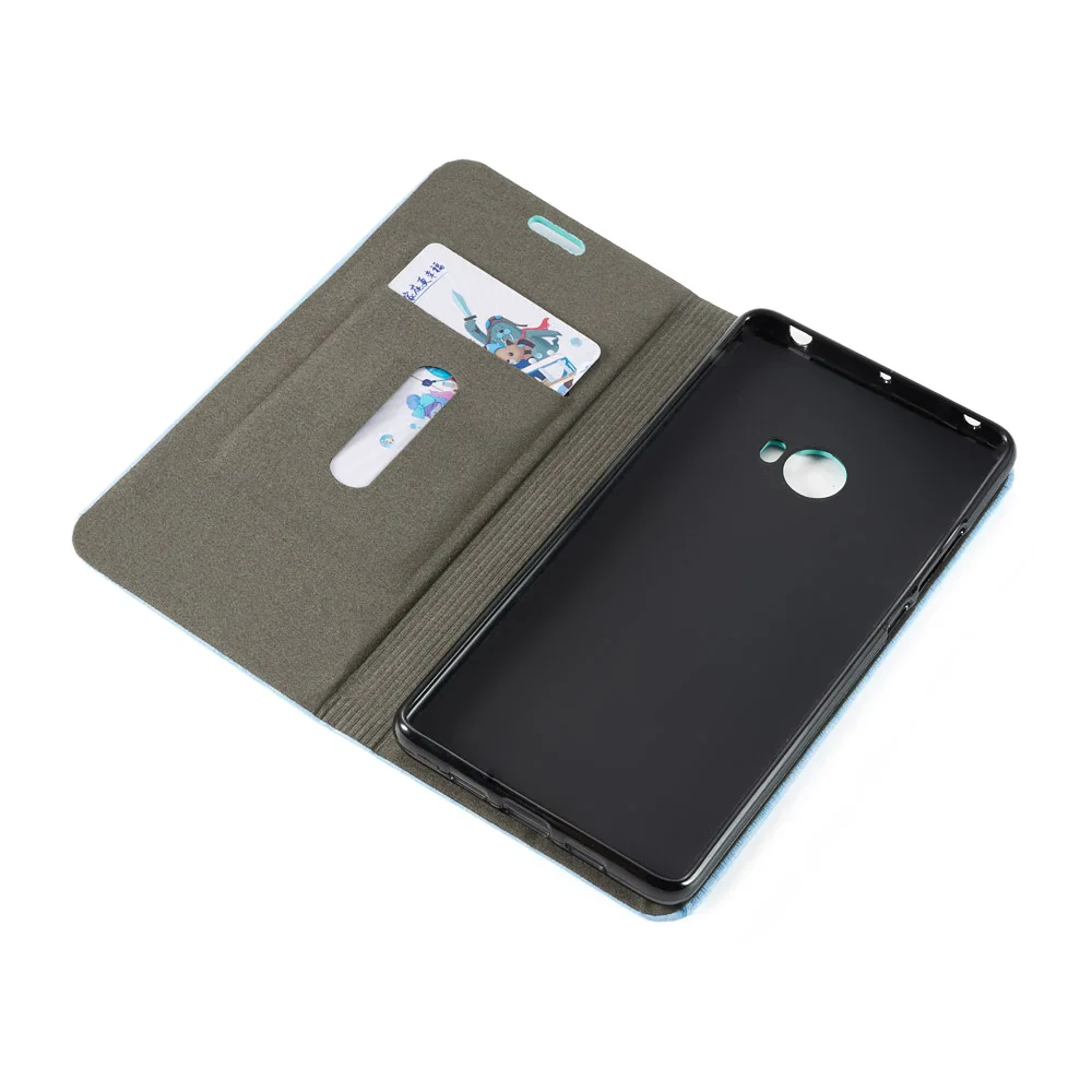 Чехол книжка из искусственной кожи для Xiaomi Mi Note 2 деловой бумажник мягкого ТПУ и