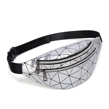 

New Fashion Handbags Delicate Design Holographic Waist Bag Women Travel Chest Belt Pack Pouch Fashion Crossbody Bag