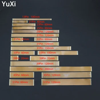 

1pcs FPC flexible cable 13 21 23 25 27 31 33 39 45 51 Pin FFC FPC Flexible Flat Cable Pitch 0.3mm Same Direction length 20-200mm