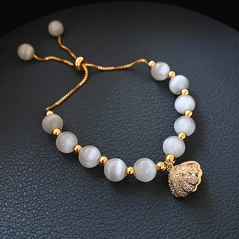 Natural Pearl Bracelets For Women Baroque Shell Starfish opal Bead Bracelet Normcore Style Hand Jewelry | Украшения и аксессуары