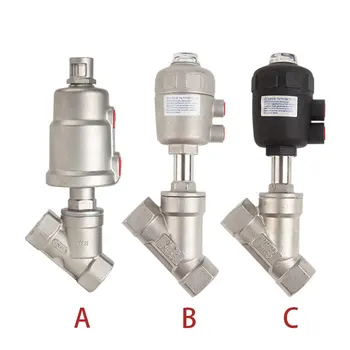 

Pneumatic Solenoid Valve Stainless Steel High Temperature DN15/20/25/32/40/50 Normally Closed Water Oil Air Angle seat valve