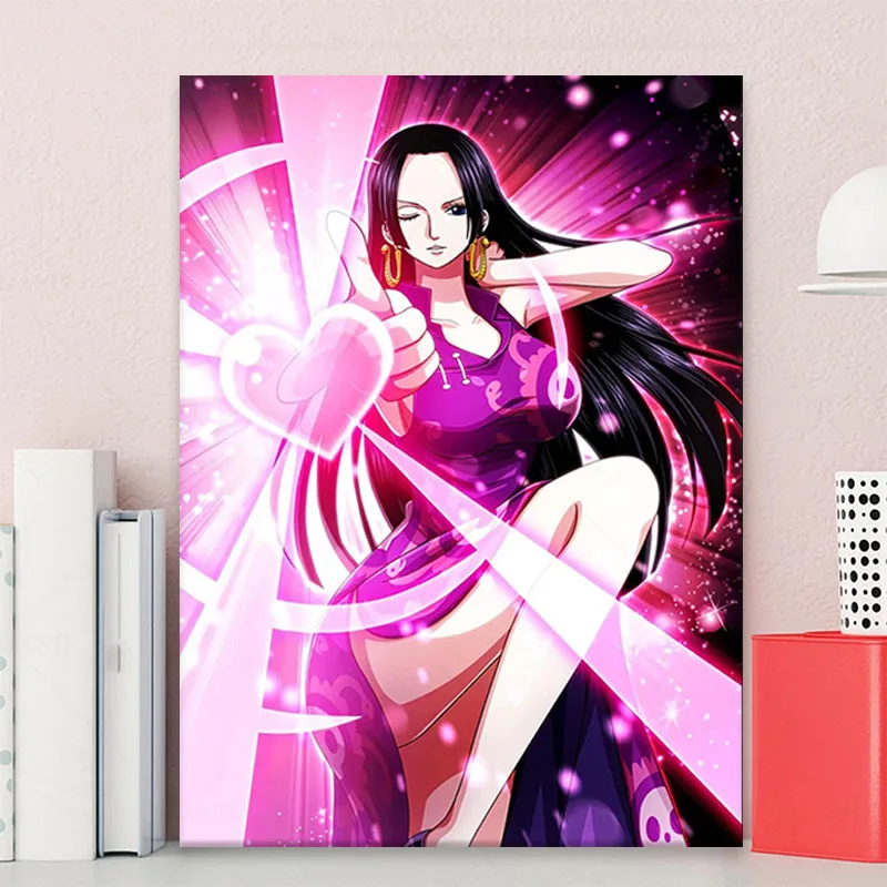 Home Decor Wall Art Canvas Paintings 1 Pcs One Piece Sexy Boa Hancock