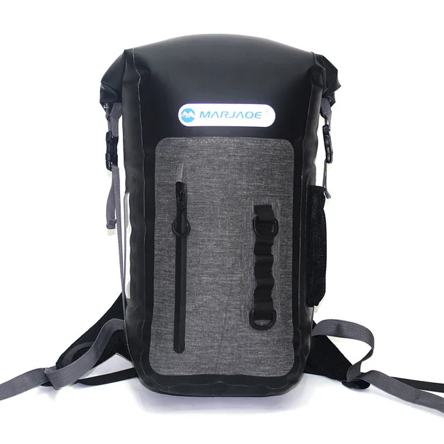 Открытый речной треккинг водонепроницаемая сумка рюкзак для кемпинга экологический ТПУ каяк Drybag рафтинг океан пакет для плавания Рыболовная Сумка - Цвет: Black