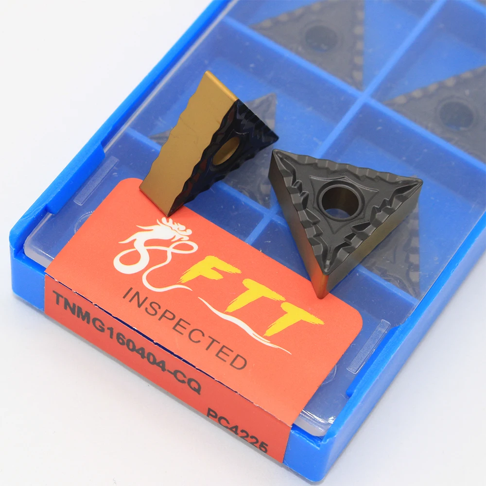 

10pcs Turning tools TNMG160408 CQ PC4225 High quality Carbide Inserts Turning Knife Blade CNC Lathe Metal Plate Cutting Tool