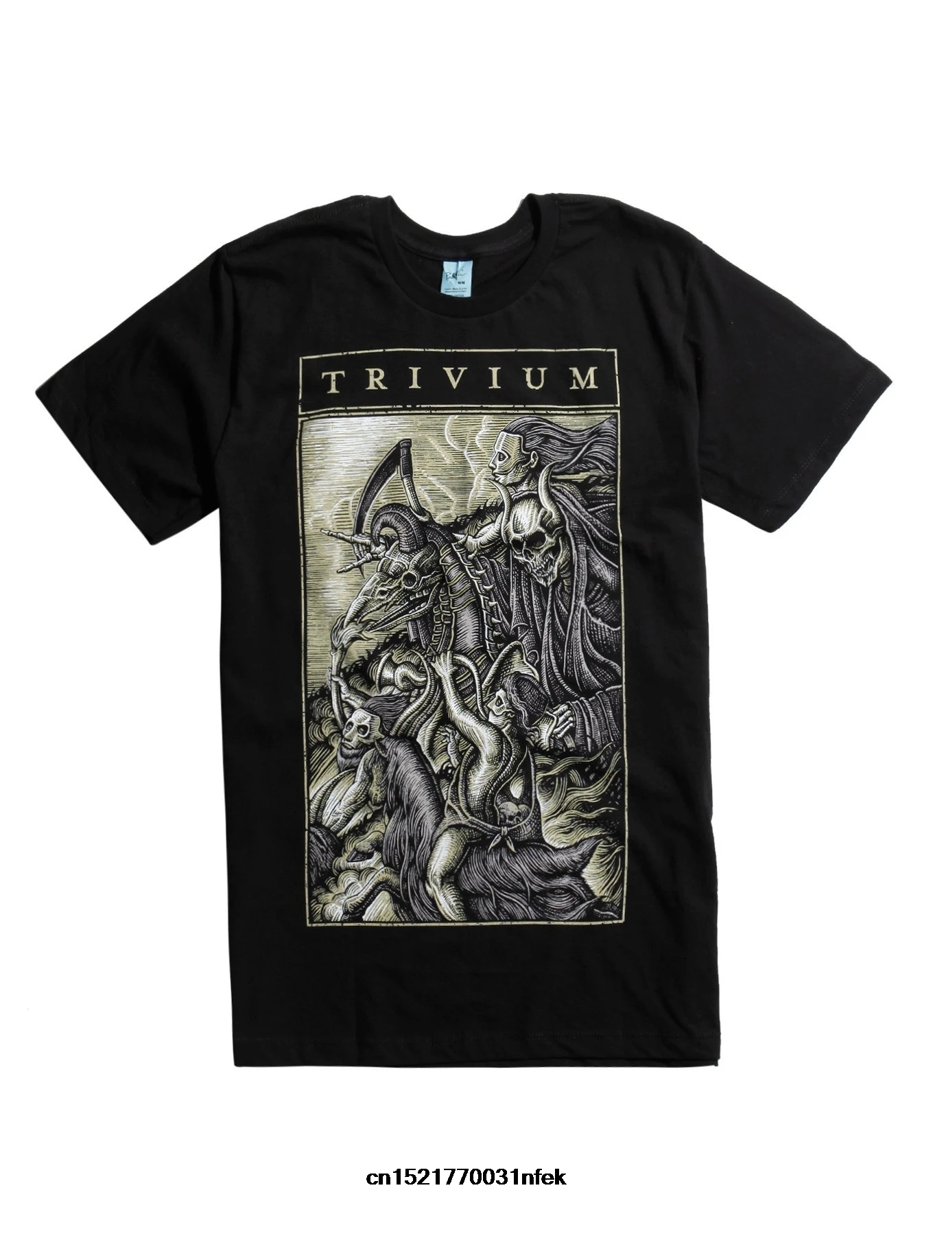 Мужская футболка персонализированные Забавные футболки TRIVIUM FOUR HORSE забавная
