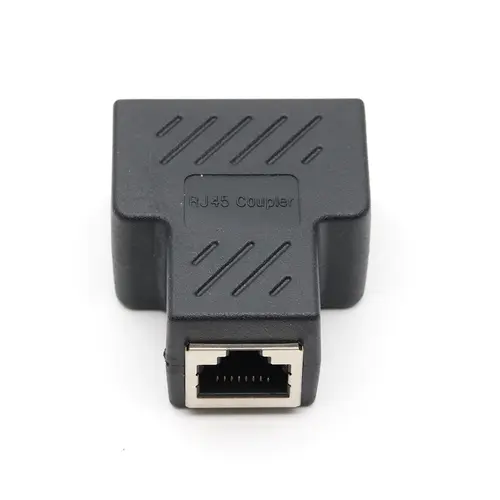 xintylink 1 to 2 ways lan rg45 cat6 cat5e cat5 8p8c stp shielded ethernet network cable rj45 female splitter connector adapter - Image 2