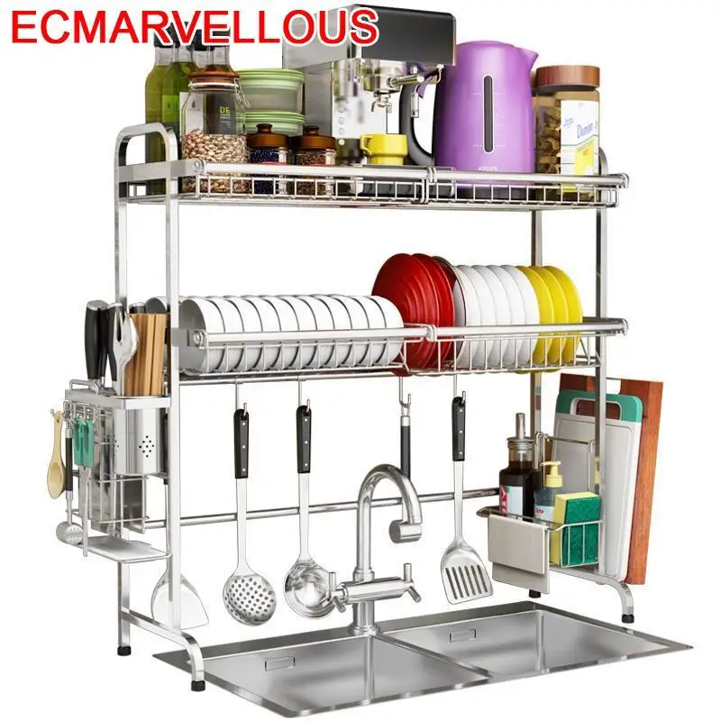 Cucina Organizadores De Almacenaje Etagere Drainer Organization Dish Stainless Steel Cuisine Cozinha Cocina Mutfak Kitchen Rack | Дом и сад