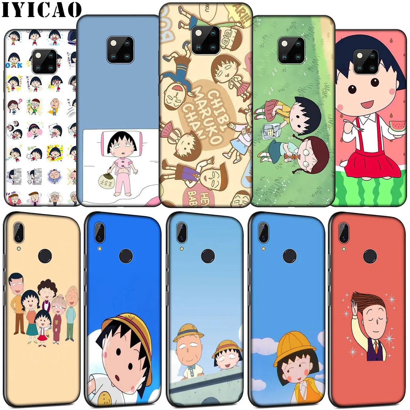 Мягкий силиконовый чехол IYICAO Chibi Maruko для телефона Huawei Mate 30 20 10 Pro Nova 5i 4 3 3i 2i 2 Lite