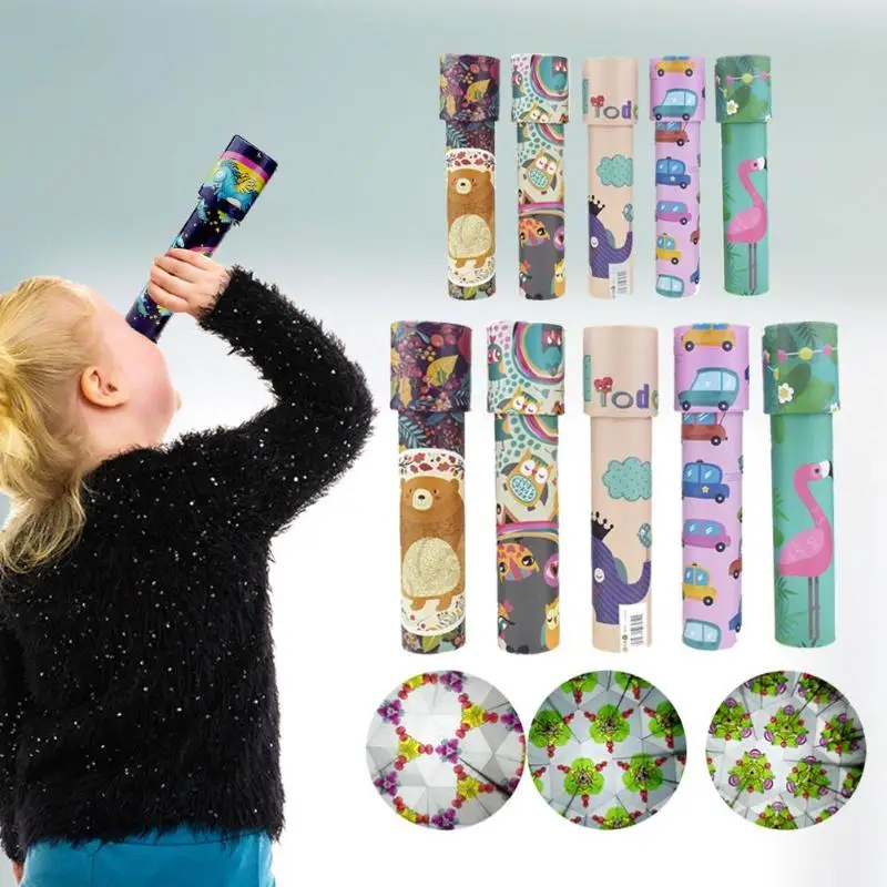 15/20cm Classic Toys Kaleidoscope Rotating Magic Colorful World Toy For Children Autism Kids Puzzle Toy Gift Color Random