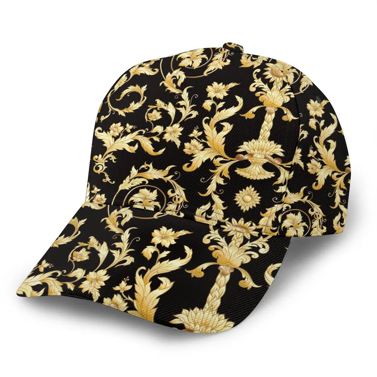 

Новая мужская крутая Кепка с цветочным принтом и золотыми цветами