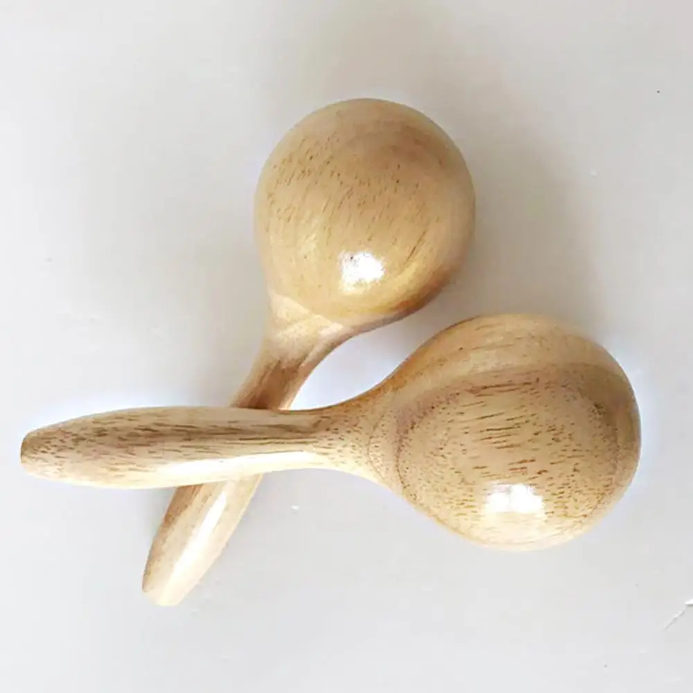 1Pc Kids Maraca Toy Wooden Musical Percussion Toys Educational Kids Musical Instrument Toys for kids Christmas Gift