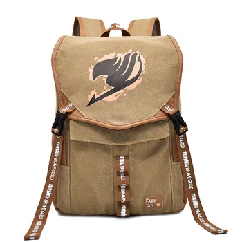 

Anime Fairy Tail Backpack School Book Bags canvas Travel Bags College style Laptop backpack Woman's Backpack Teen school bag