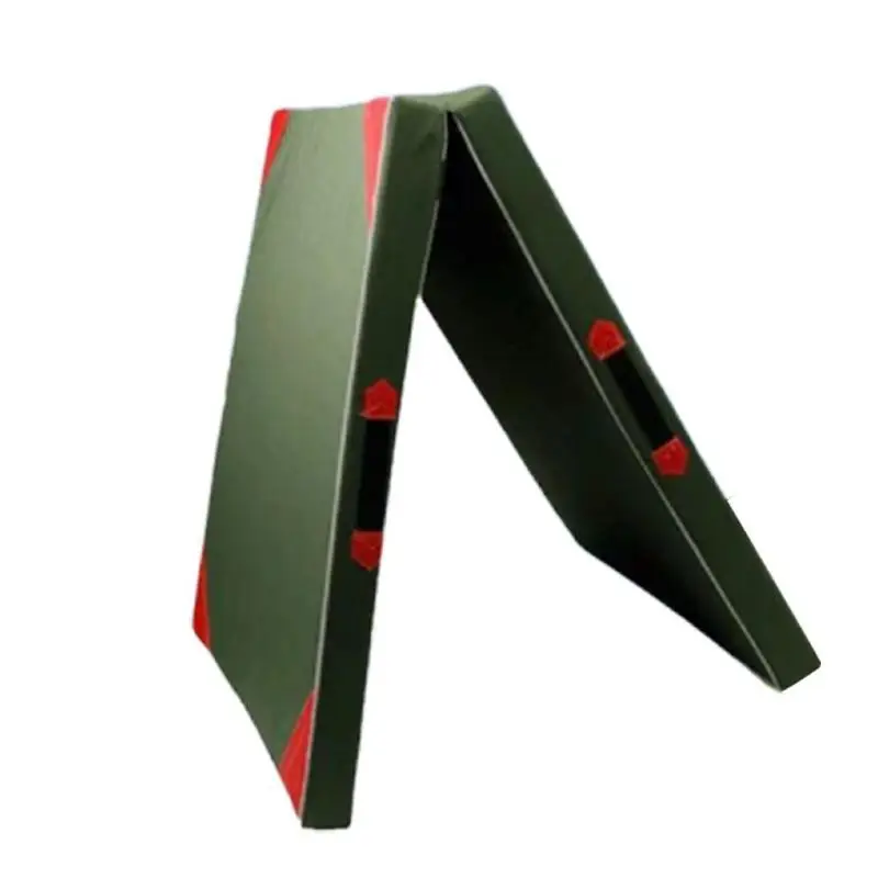 Army Green Гимнастический Краш пол три складные коврики 5 см толстые аксессуары для упражнений Коврик для йоги гимнастический коврик гимнастические упражнения R2Y5 - Цвет: Army Green