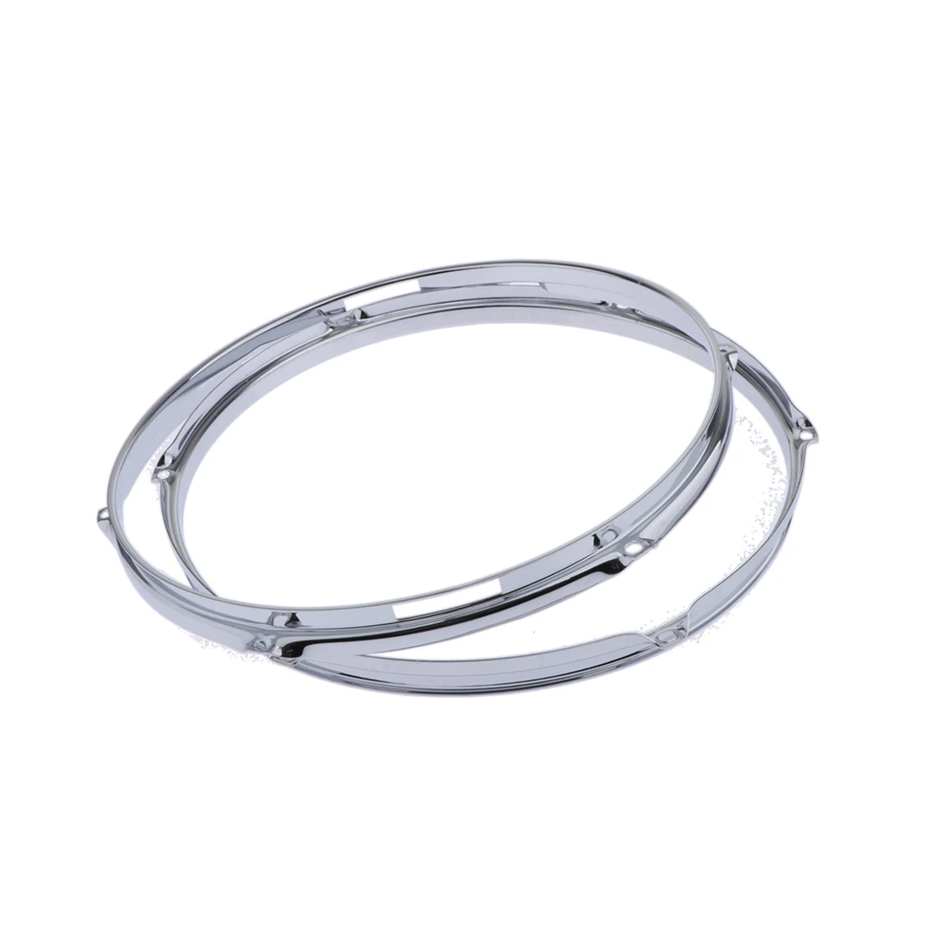 Pair Die-cast 6-lug Snare Drum Hoop - Batter Side - Zinc Alloy - 14 inch 1.5mm