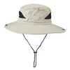 New Outdoor men hats Fishing cap Solid color Wide Brim Anti-UV beach sun caps women Bucket hat Summer Autumn Hiking camping ► Photo 2/6