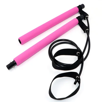 

Pilates Bar Lightweight Resistance Band Toning Bar Home Gym Portable Pilates Total Body Workout Yoga Fitness Stretch Stick P30