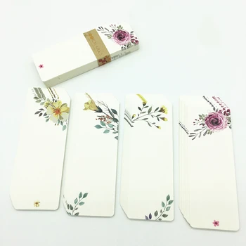 

40 Pcs/pack Bookmark Blank Paper DIY Bookmarks Reading Book Mark Gift School Stationery Teachers Gifts