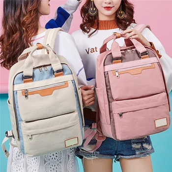 

Fashion Women Backpack Waterproof Nylon Travel Backpack Female School Bag For Teenagers Girl Shoulder Bag Bagpack Rucksack 2020