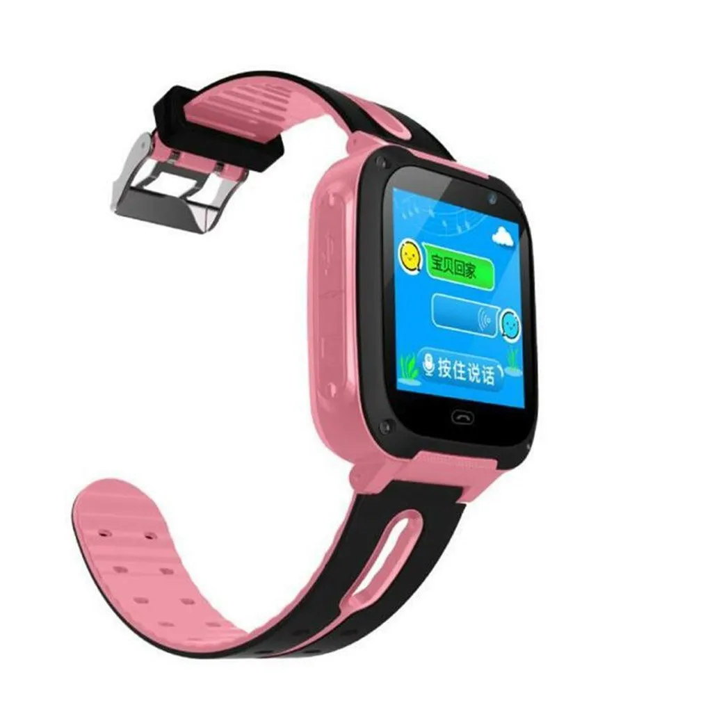 CARPRIE Детские умные часы S4 Детские умные часы телефон, LBS/gps sim-карта ребенок SOS Вызов локатор камера экран для Android IOS телефоны - Цвет: PK