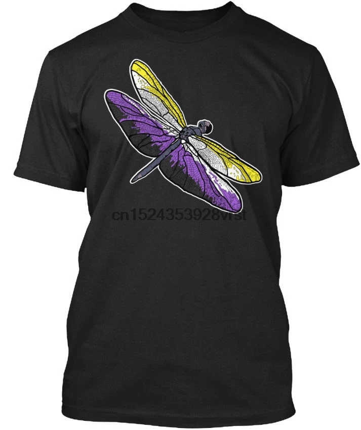 

Non-binary Dragonfly Lgbt Standard Unisex T-shirt Hot New 2019 Summer Fashion T Shirts