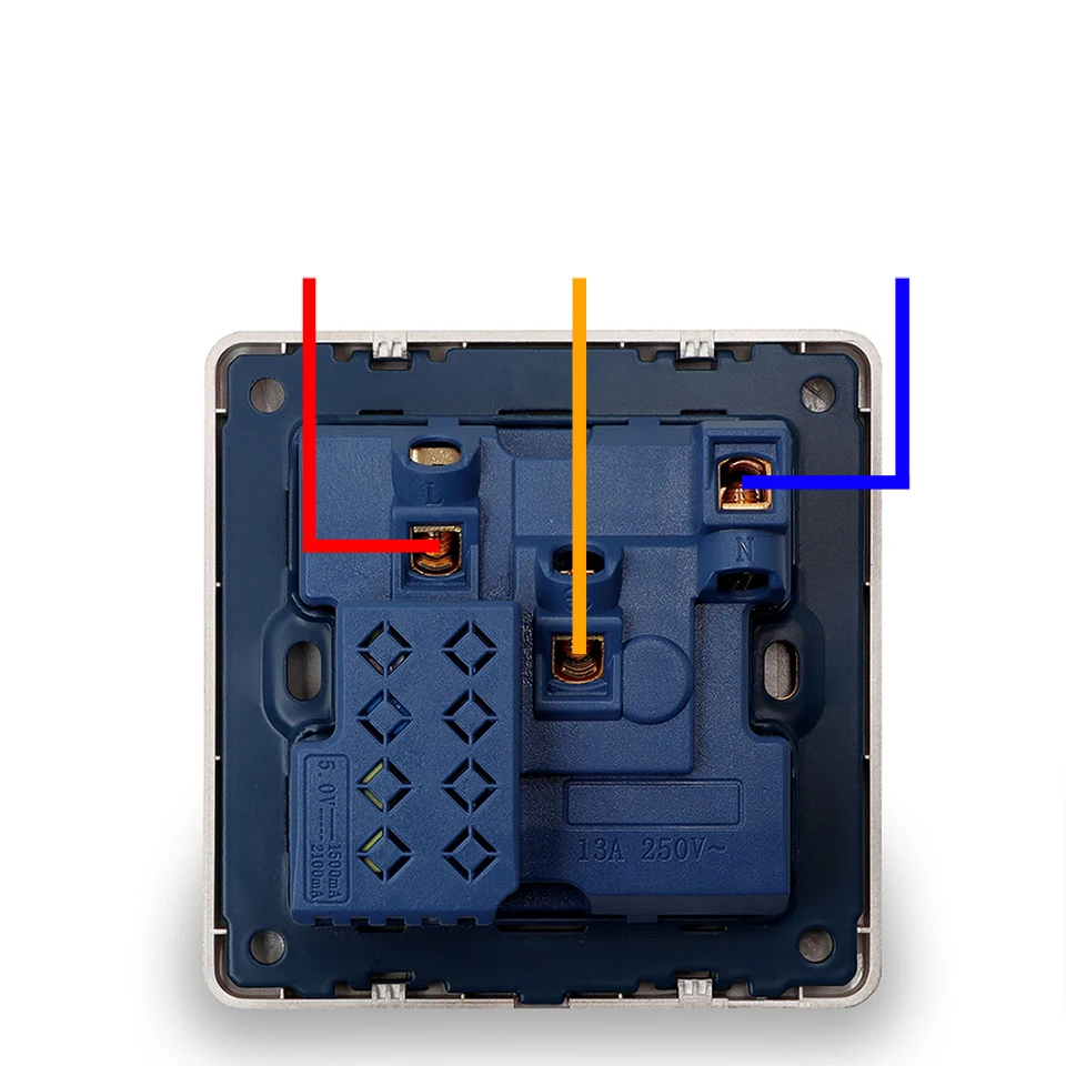 Delviz ЕС стандартная розетка панель, 5V2. 1A двойной usb-порт для зарядки, ВКЛ-ВЫКЛ контроль пористая настенная розетка 13А глобальная универсальная 5 отверстий