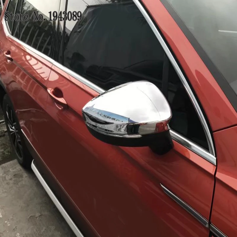 Для Volkswagen Tiguan L ABS Хромированная накладная панель Дверь Зеркало Обложка хром автомобиль Средства для укладки волос