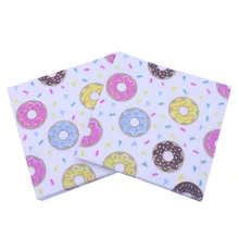 [В настоящее время ] салфетка с принтом пончики бисквит бумажное полотенце салфетка полотенце вечерние украшения ресторана перекрещивание