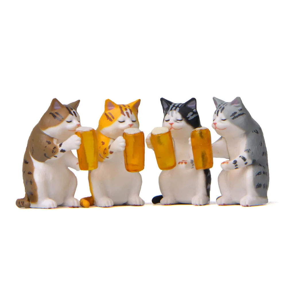 Детские игрушки теплые Мультяшные пивные кошки пьянки Тигр Кот корейский